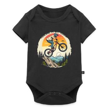 Cycliste - Body à manches courtes Premium Bébé - noir - Devant