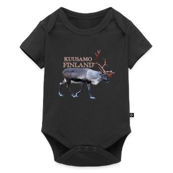Kuusamo - Baby Premium short-sleeve bodysuit - black - Front