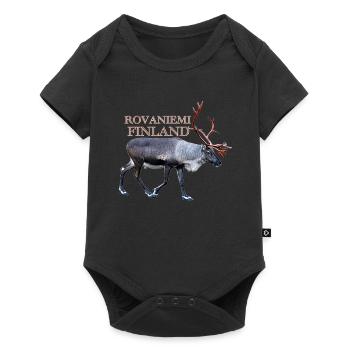 Rovaniemi - Baby Premium short-sleeve bodysuit - black - Front