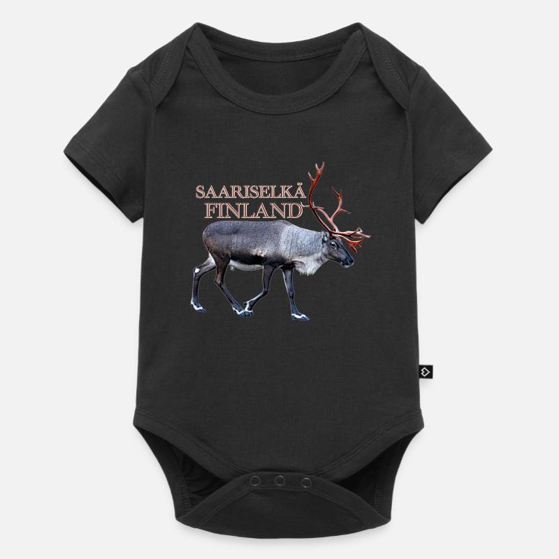 Saariselka - Baby Premium short-sleeve bodysuit - black