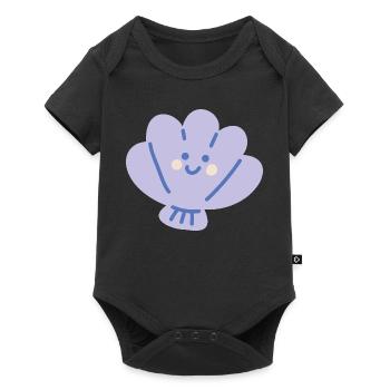 Ocean Shell - Baby Premium short-sleeve bodysuit - black - Front