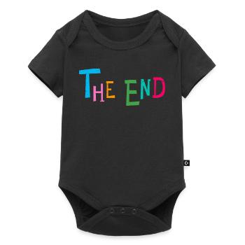 The End: Multicolour Playful Typography - Baby Premium short-sleeve bodysuit - black - Front
