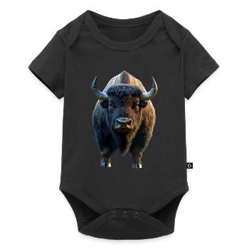 Bison, Bison, Bovins sauvages, Bison, Bison d’Amérique - Body à manches courtes Premium Bébé - noir - Devant