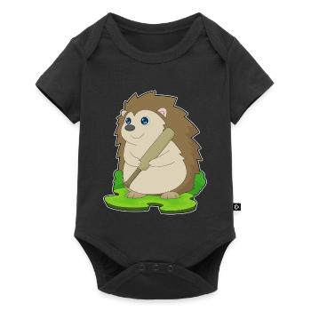 hérisson cricket cricket batte - Body à manches courtes Premium Bébé - noir - Devant