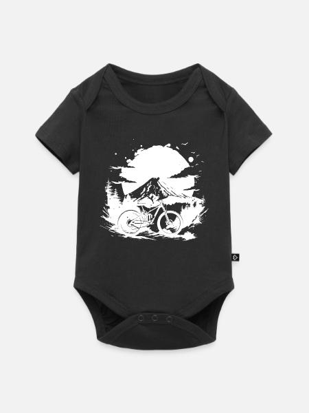 Mountainbiken - Baby Premium Kurzarmbody - Schwarz