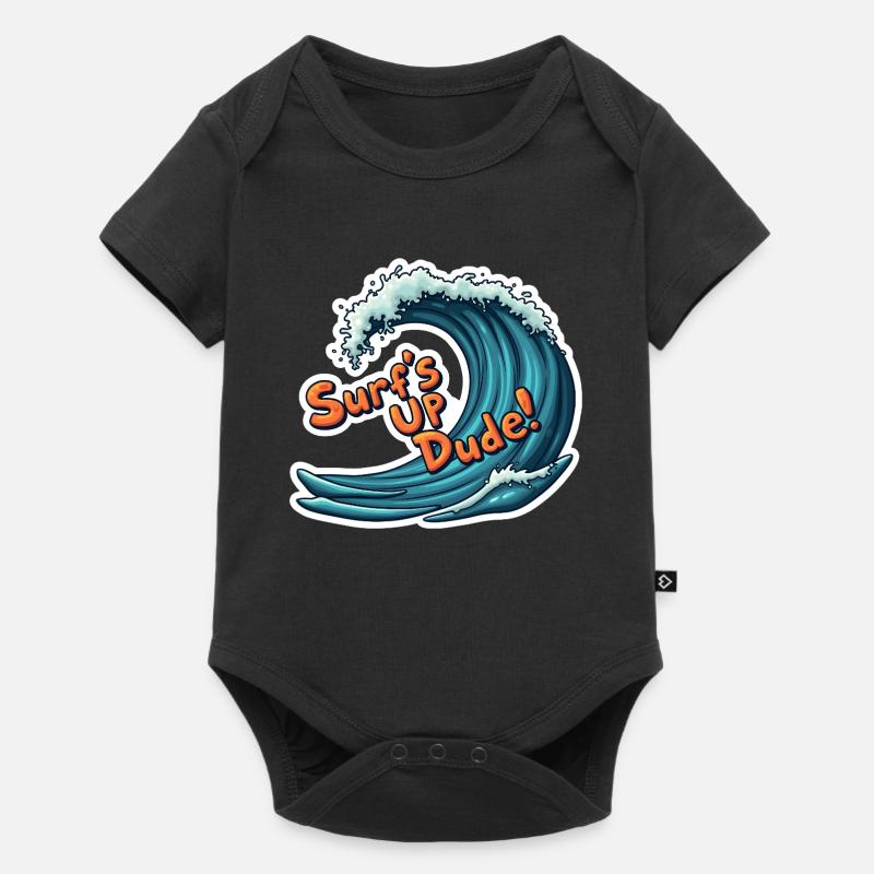 Surfe dessus, mec ! - Body à manches courtes Premium Bébé - noir