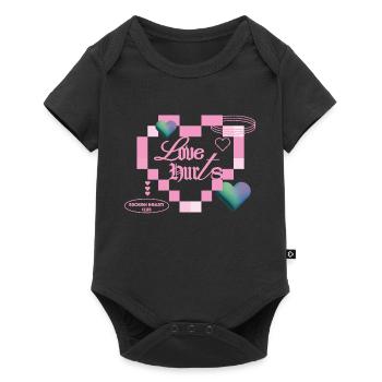 Love hurts - Baby Premium short-sleeve bodysuit - black - Front