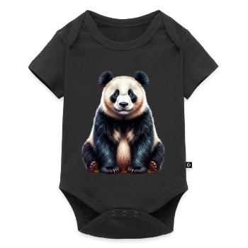 Panda - Body à manches courtes Premium Bébé - noir - Devant