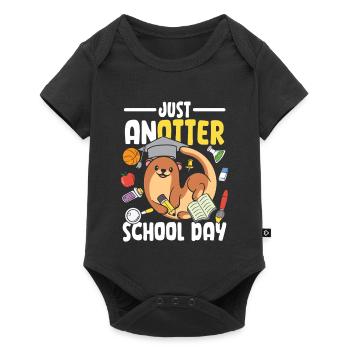 Just anotter school day - Baby Premium Kurzarmbody - Schwarz - Vorne