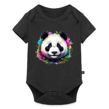 Panda - Body à manches courtes Premium Bébé - noir - Devant