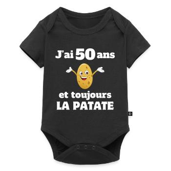 Birthday, 50th birthday, fiftieth birthday - Baby Premium short-sleeve bodysuit - black - Front