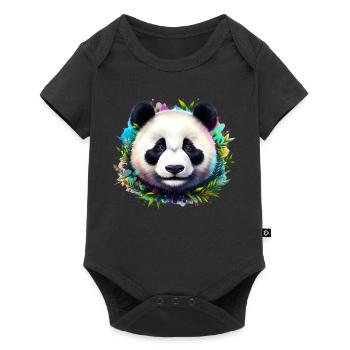 Panda - Body à manches courtes Premium Bébé - noir - Devant