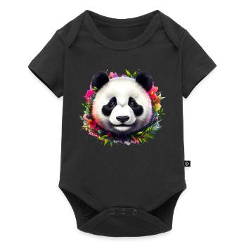 Panda - Body à manches courtes Premium Bébé - noir - Devant