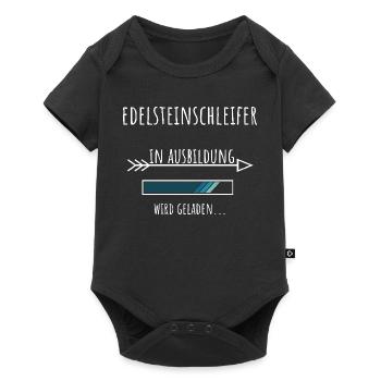 Edelsteinschleifer Ausbildung Beruf Geschenk - Baby Premium Kurzarmbody - Schwarz - Vorne