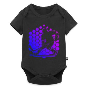 Hockey Players Hockey Play Men - Baby Premium short-sleeve bodysuit - black - Front