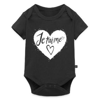 Ich liebe dich - Baby Premium Kurzarmbody - Schwarz - Vorne
