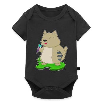 Cat Dart Dart - Body à manches courtes Premium Bébé - noir - Devant