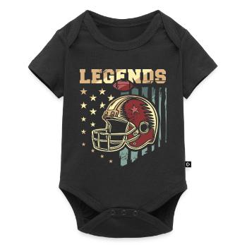 American Football Legends – Vintage Gold Design - Baby Premium short-sleeve bodysuit - black - Front