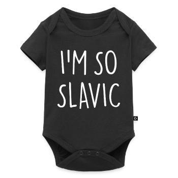 I'M SO SLAVIC Slawisch - Baby Premium short-sleeve bodysuit - black - Front