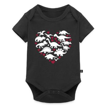 I Love Dinosaurs - Baby Premium short-sleeve bodysuit - black - Front