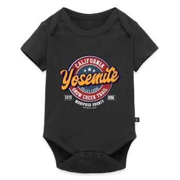 Yosemite Valley Lodge Logo Design - Body à manches courtes Premium Bébé - noir - Devant