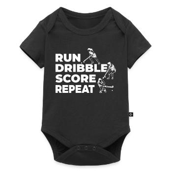 Field hockey players - Baby Premium short-sleeve bodysuit - black - Front