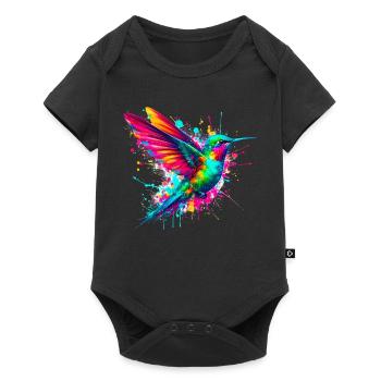Hummingbird - Baby Premium short-sleeve bodysuit - black - Front