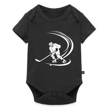 hockey player sketch - Baby Premium short-sleeve bodysuit - black - Front