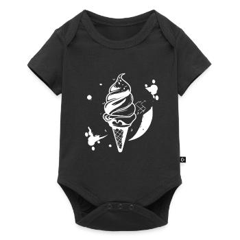 Soft Cream Sketch - Baby Premium short-sleeve bodysuit - black - Front