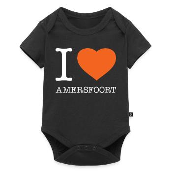 I LOVE AMERSFOORT - Baby Premium short-sleeve bodysuit - black - Front