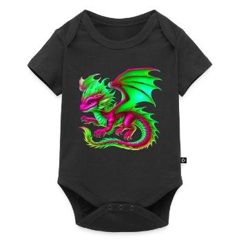 Dragon - Baby Premium short-sleeve bodysuit - black - Front