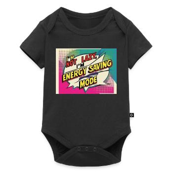 I'm not lazy, I'm in power saving mode - Baby Premium short-sleeve bodysuit - black - Front