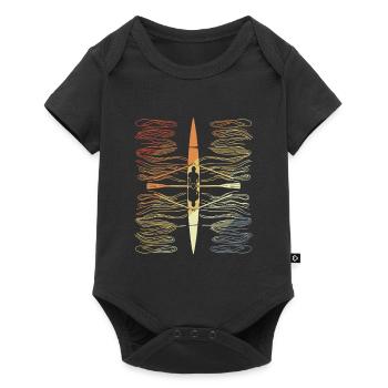 Aviron d’époque - Body à manches courtes Premium Bébé - noir - Devant