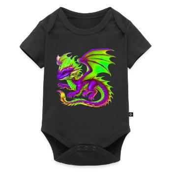 Dragon - Baby Premium short-sleeve bodysuit - black - Front