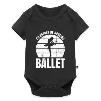Je préfère danser le ballet - Body à manches courtes Premium Bébé - noir - Devant