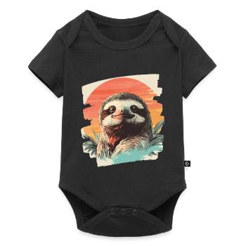 Sloth - Baby Premium short-sleeve bodysuit - black - Front