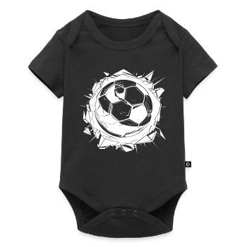 Dessin de football - Body à manches courtes Premium Bébé - noir - Devant