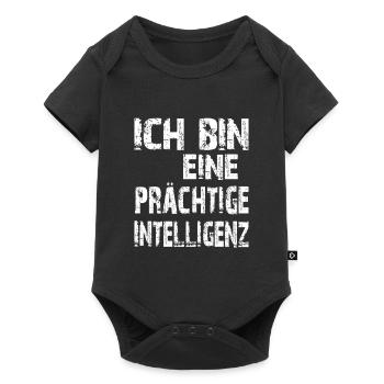 AI Saying: I am a magnificent intelligence - Baby Premium short-sleeve bodysuit - black - Front