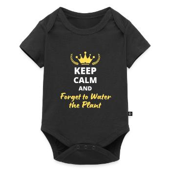 Keep Calm and Forget to Water the Plant - Body à manches courtes Premium Bébé - noir - Devant
