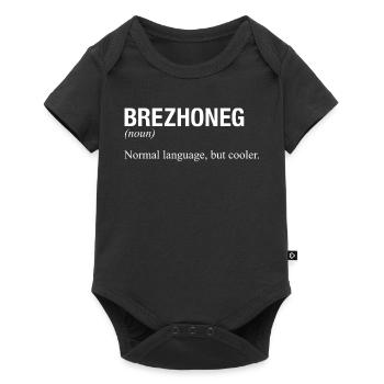 BREZHONEG Breton Brittany - Baby Premium short-sleeve bodysuit - black - Front