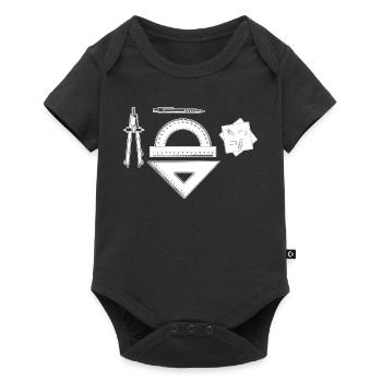 Architect Graphic - Baby Premium short-sleeve bodysuit - black - Front