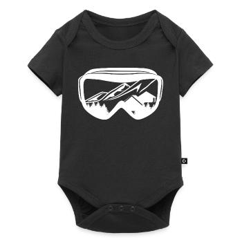Lunettes de snowboard - Body à manches courtes Premium Bébé - noir - Devant