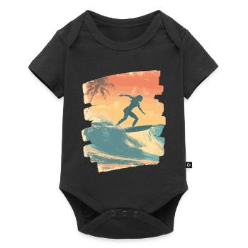 Surfer - Baby Premium short-sleeve bodysuit - black - Front