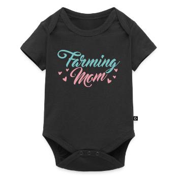 Bäuerin Mama - Baby Premium Kurzarmbody - Schwarz - Vorne