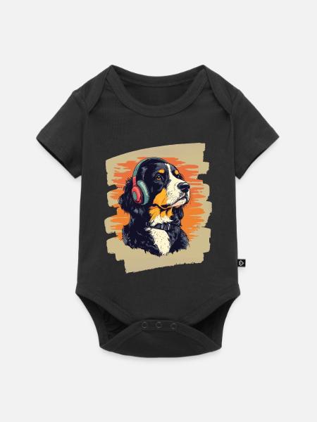 Entlebucher Sennenhund - Baby Premium Kurzarmbody - Schwarz