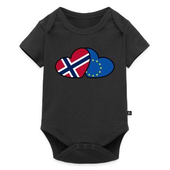 Norvège <3 UE - Body à manches courtes Premium Bébé - noir - Devant