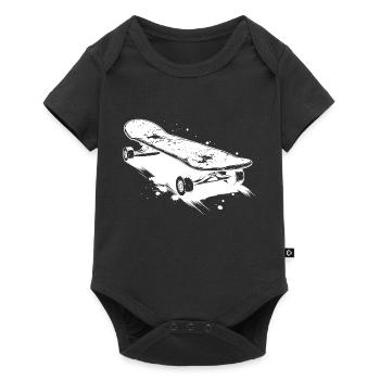 Skateboard Sketch - Baby Premium short-sleeve bodysuit - black - Front