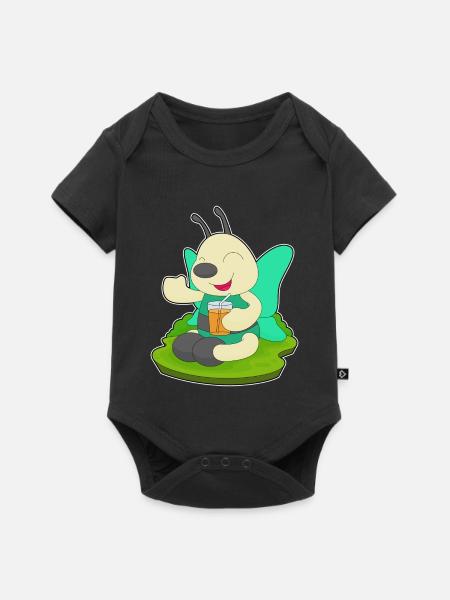 Schmetterling Saft - Baby Premium Kurzarmbody - Schwarz