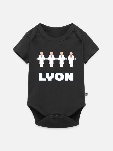 Lyon - Baby Premium Kurzarmbody - Schwarz