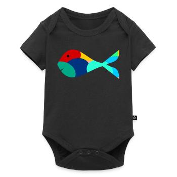FISH. SARDINE. APRIL FOOL. SEA. OCEAN - Baby Premium short-sleeve bodysuit - black - Front